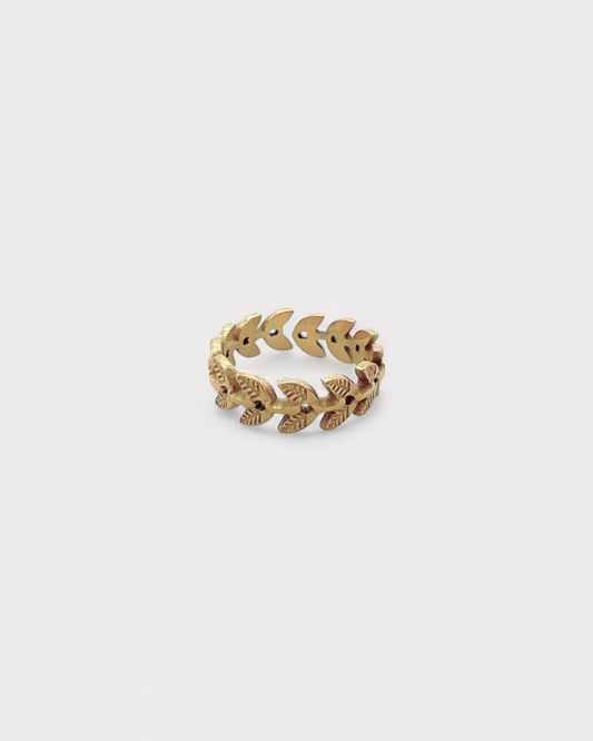 Round Leafs - Ring - Edelstahl