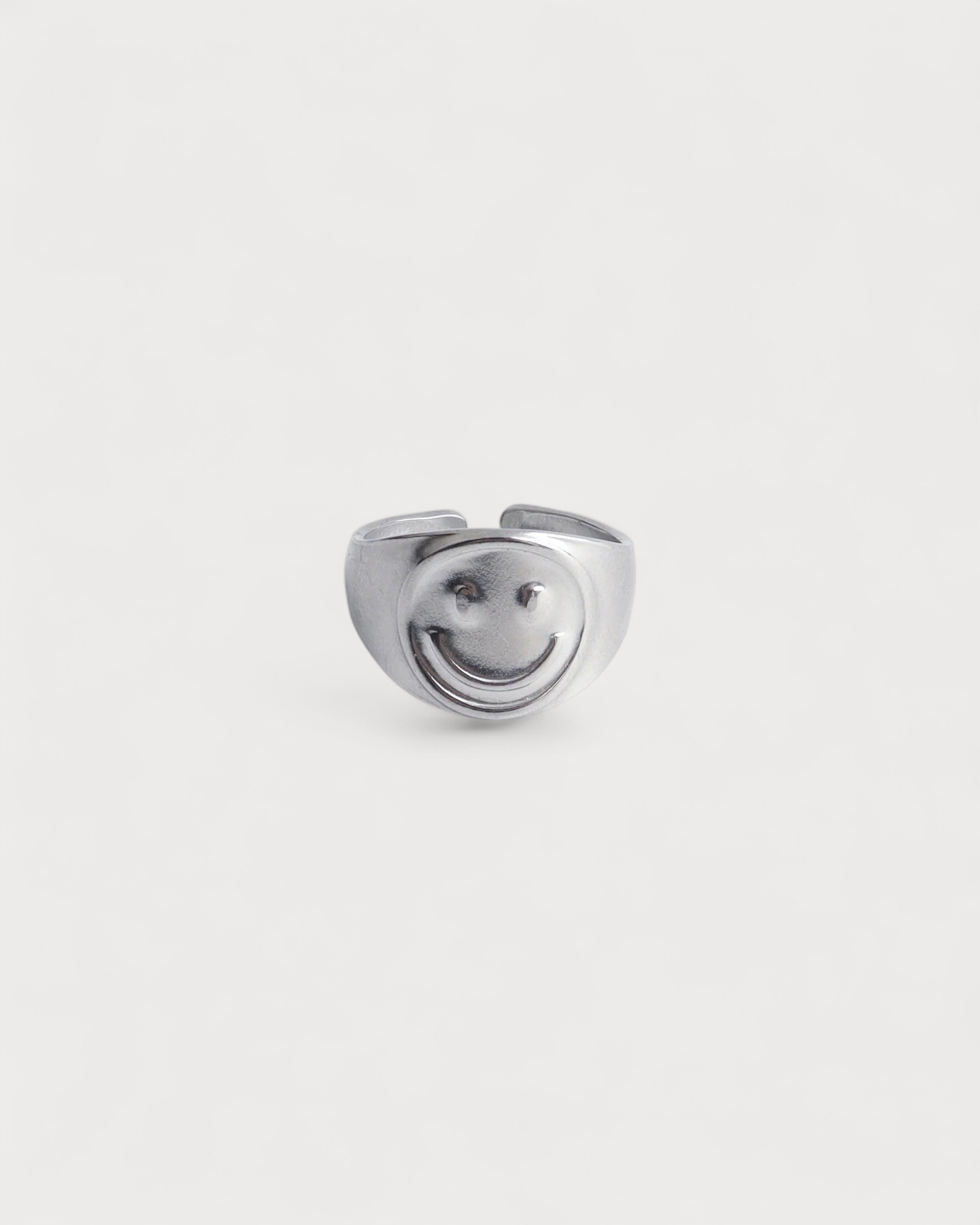 Smiles - Ring - Edelstahl - Verstellbar