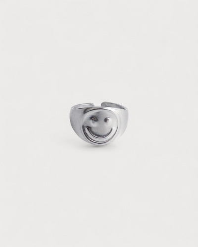 Smiles - Ring - Edelstahl - Verstellbar