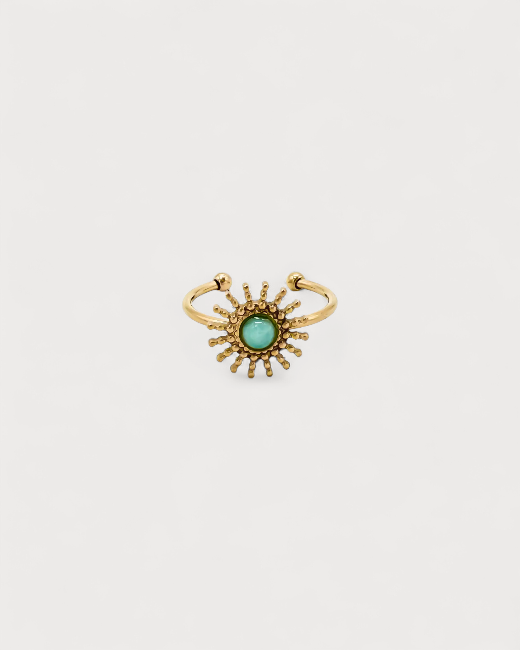Sunny - Ring - Naturstein - Edelstahl - Tellable