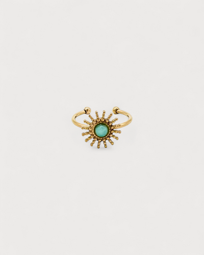 Sunny - Ring - Naturstein - Edelstahl - Tellable