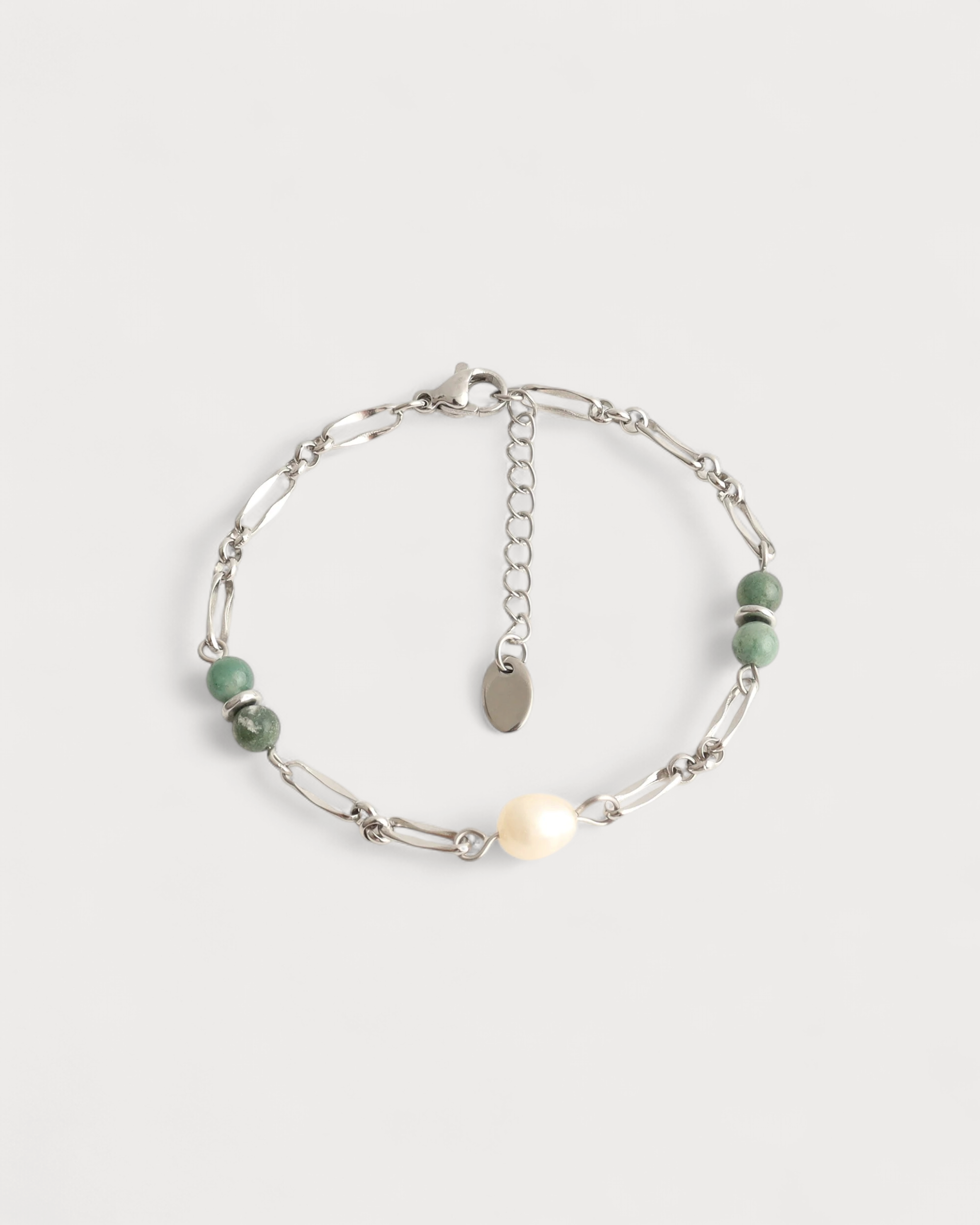 Coosje - Armband - Naturstein - Edelstahl