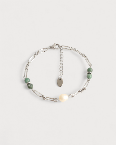 Coosje - Armband - Naturstein - Edelstahl