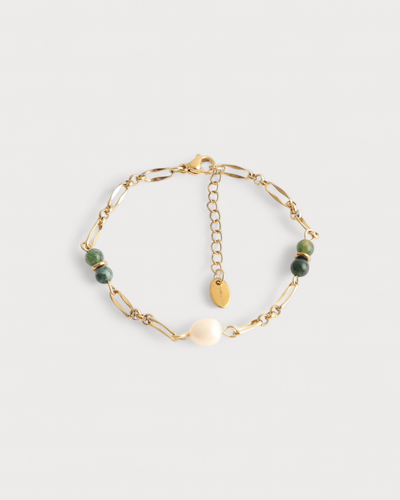 Coosje - Armband - Naturstein - Edelstahl