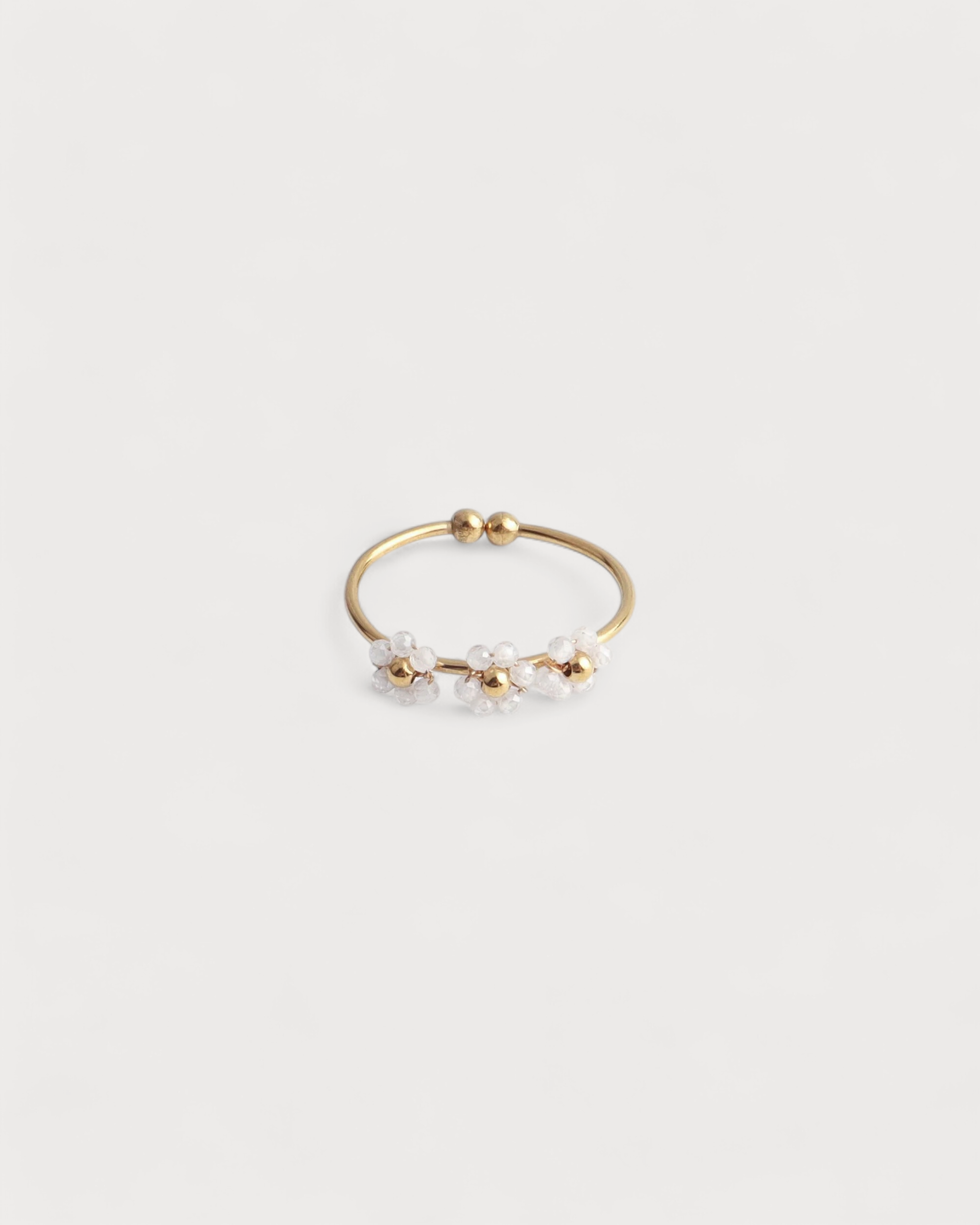 Camelia- Ring - Edelstahl - verstellbar