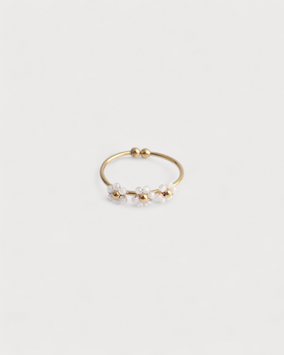 Camelia- Ring - Edelstahl - verstellbar