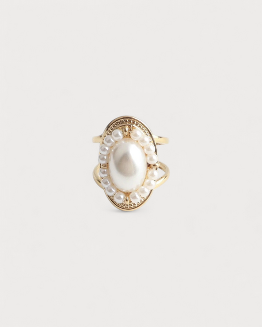 Pearlet - Ring - Edelstahl - Verstellbar