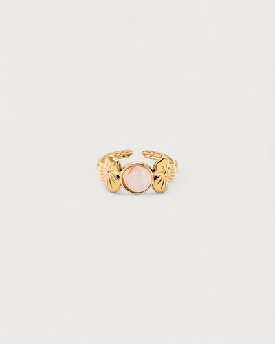 Flower Petal - Ring - Edelstahl - verstellbar