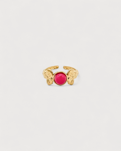 Flower Petal - Ring - Edelstahl - verstellbar