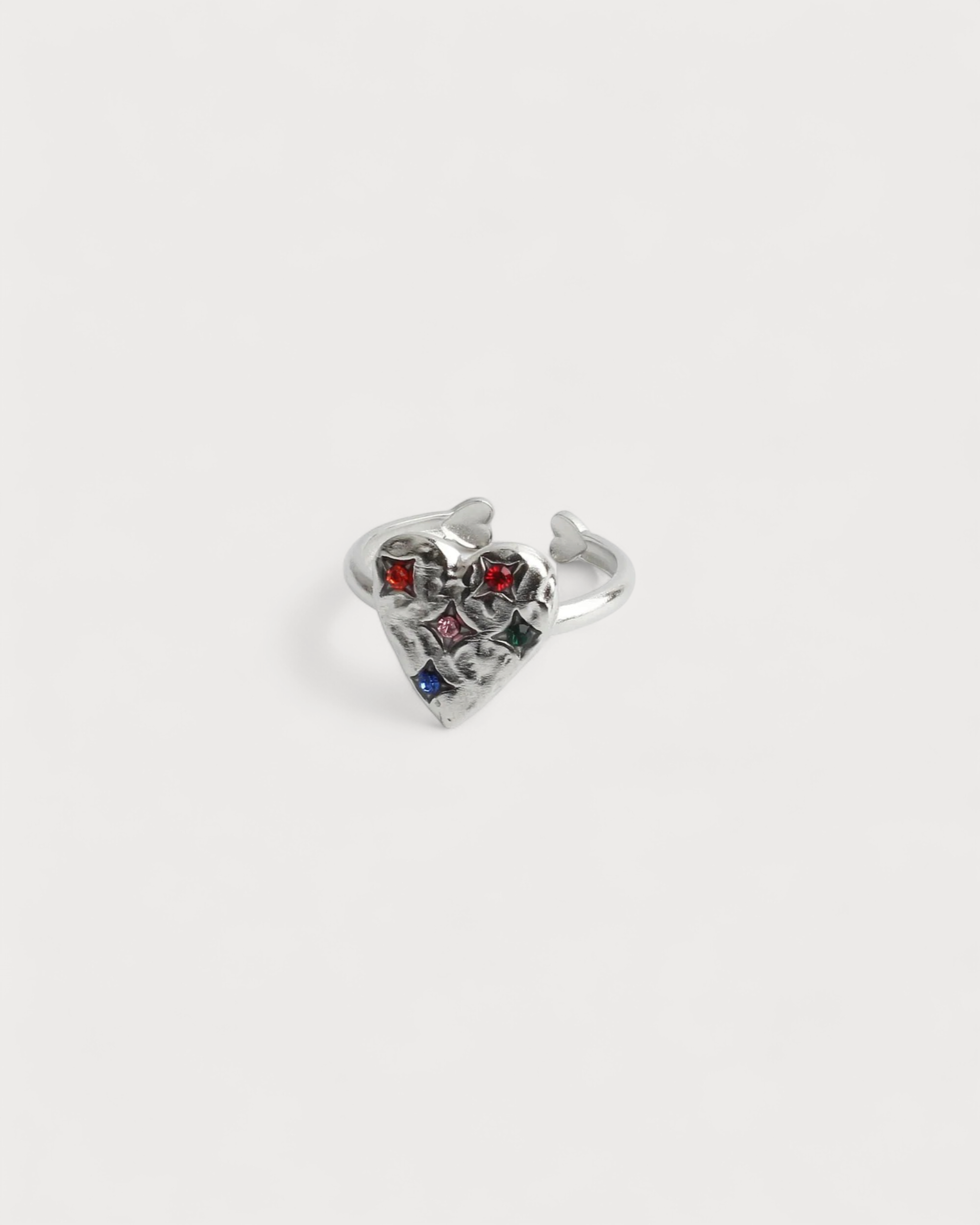 Heart - Ring - Edelstahl - verstellbar