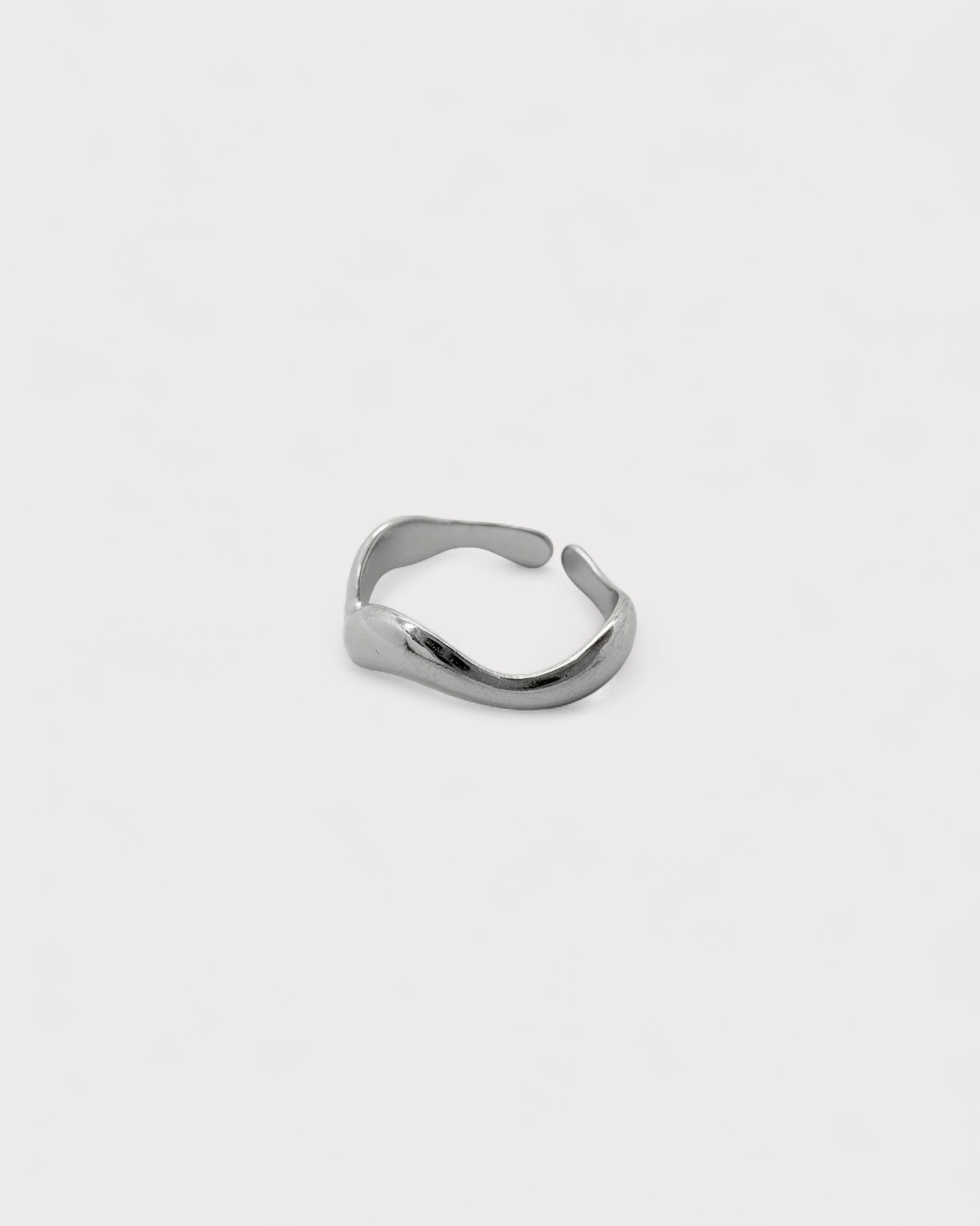 Waves - Ring - Edelstahl - Verstellbar