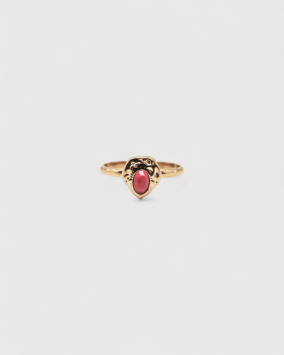 Liria - Ring - Naturstein - Edelstahl - Verstellbar