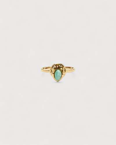 Liria - Ring - Naturstein - Edelstahl - Verstellbar