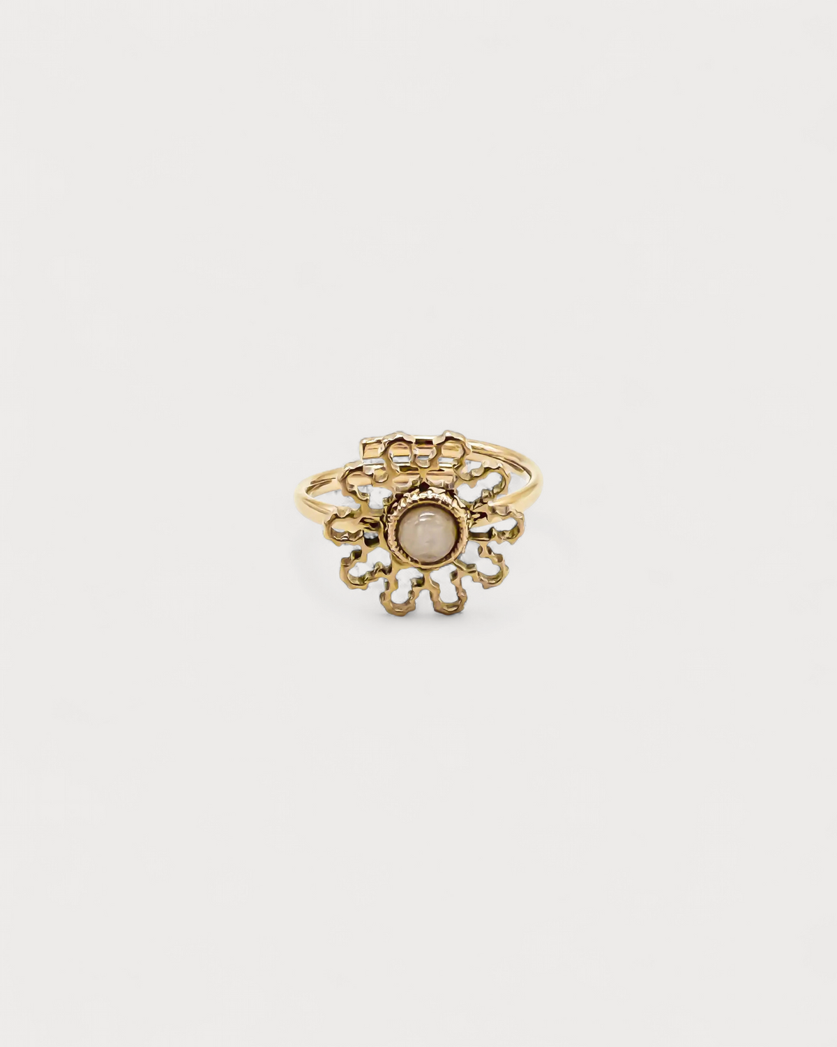 Flori - Ring - Edelstahl - Verstellbar