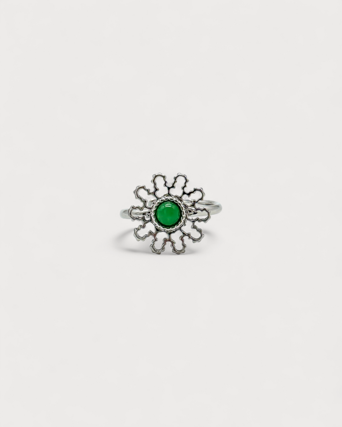 Flori - Ring - Edelstahl - Verstellbar