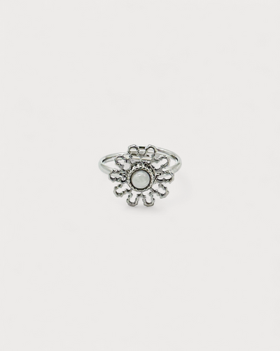 Flori - Ring - Edelstahl - Verstellbar