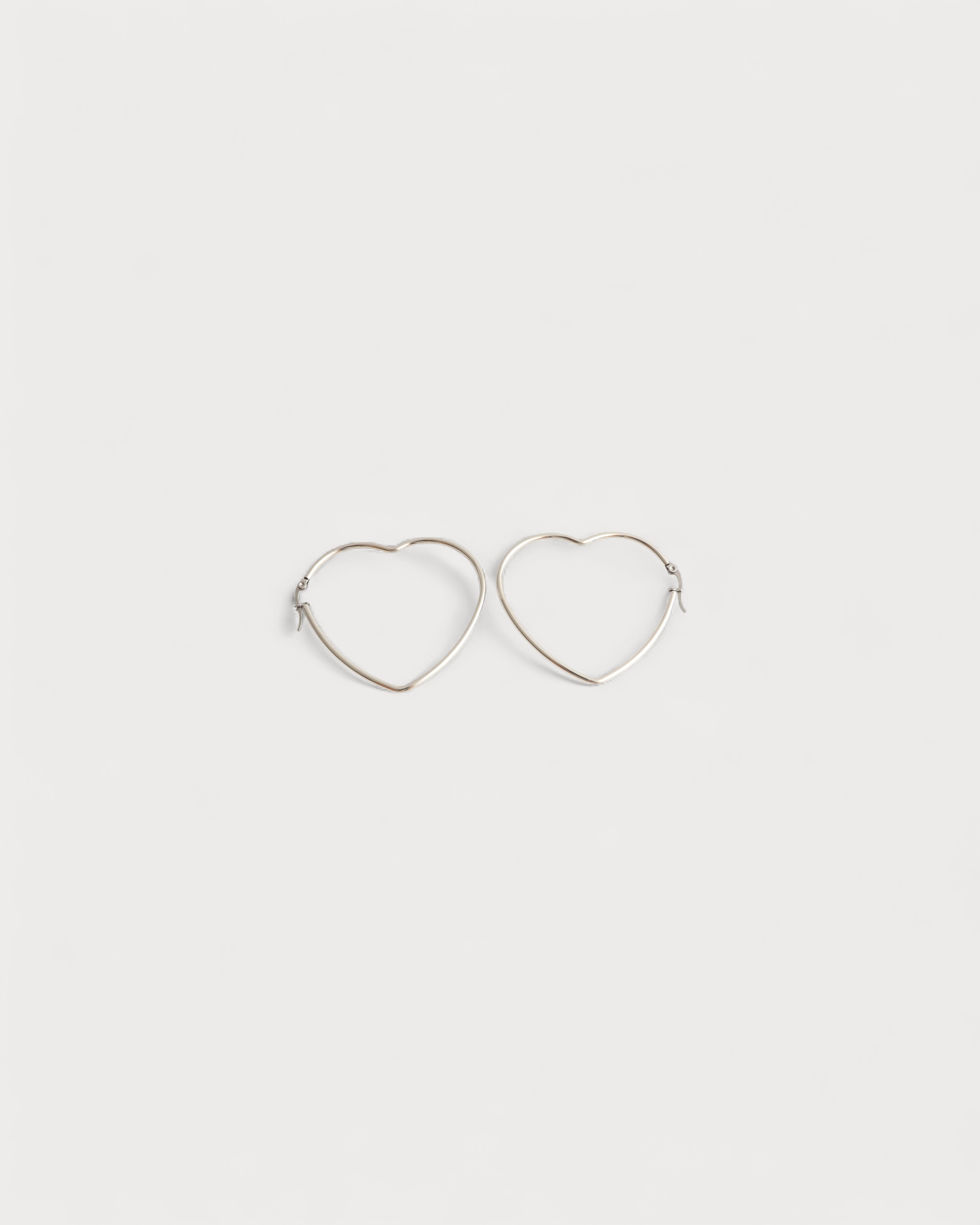 Heart Hoops - Ohrringe - Edelstahl