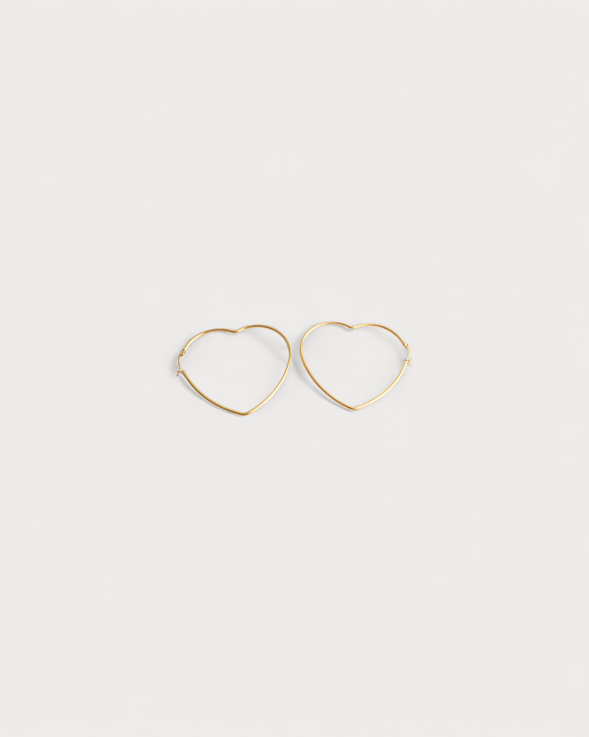 Heart Hoops - Ohrringe - Edelstahl