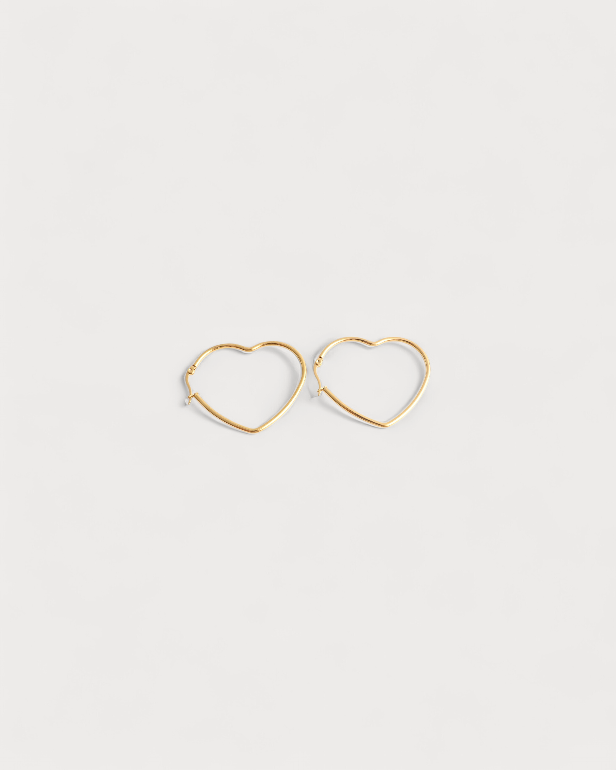 Heart Hoops - Ohrringe - Edelstahl