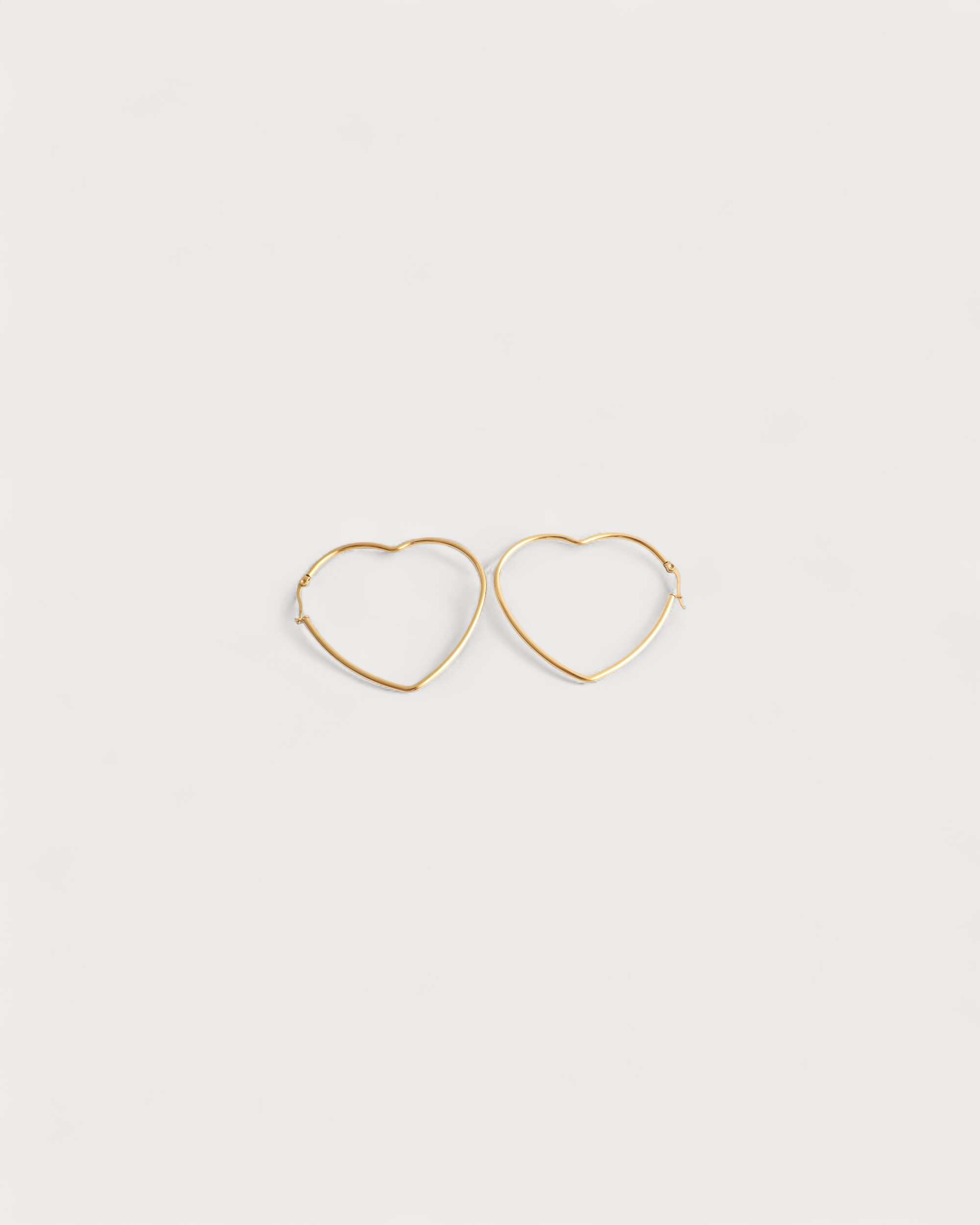 Heart Hoops - Ohrringe - Edelstahl