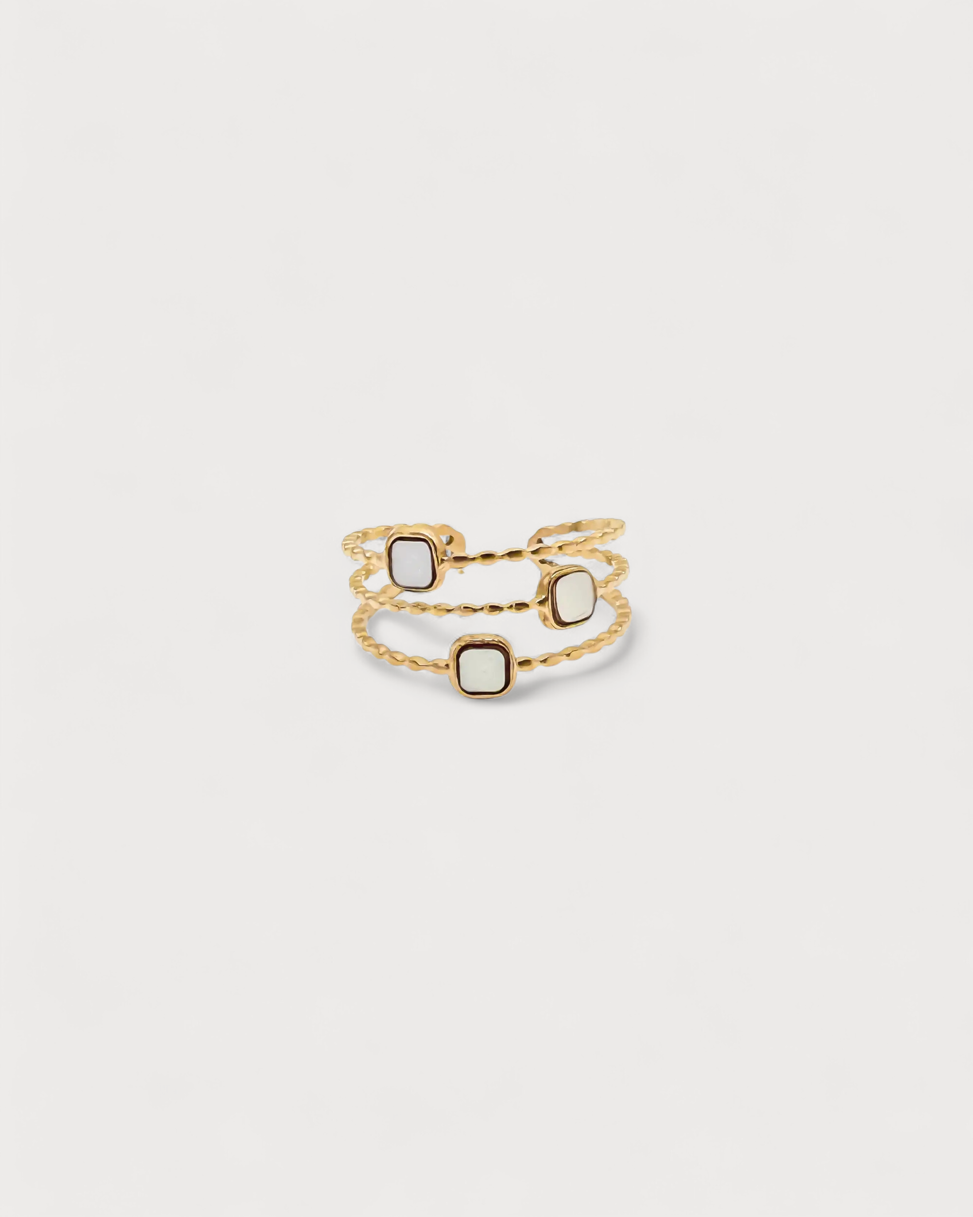 Meike  - Ring - Edelstahl - Einstellbar