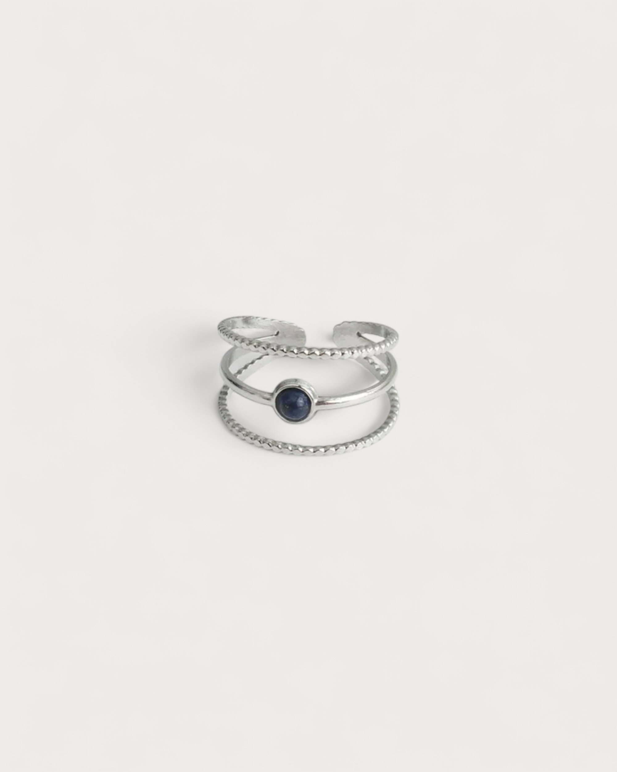 Aarya - Ring - Naturstein - Edelstahl - Verstellbar