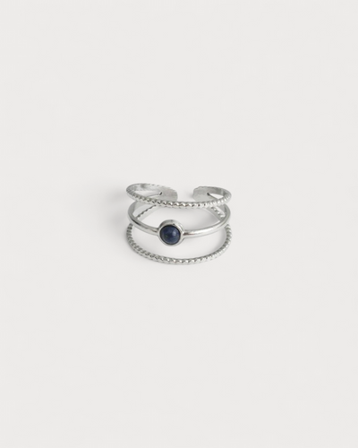 Aarya - Ring - Naturstein - Edelstahl - Verstellbar
