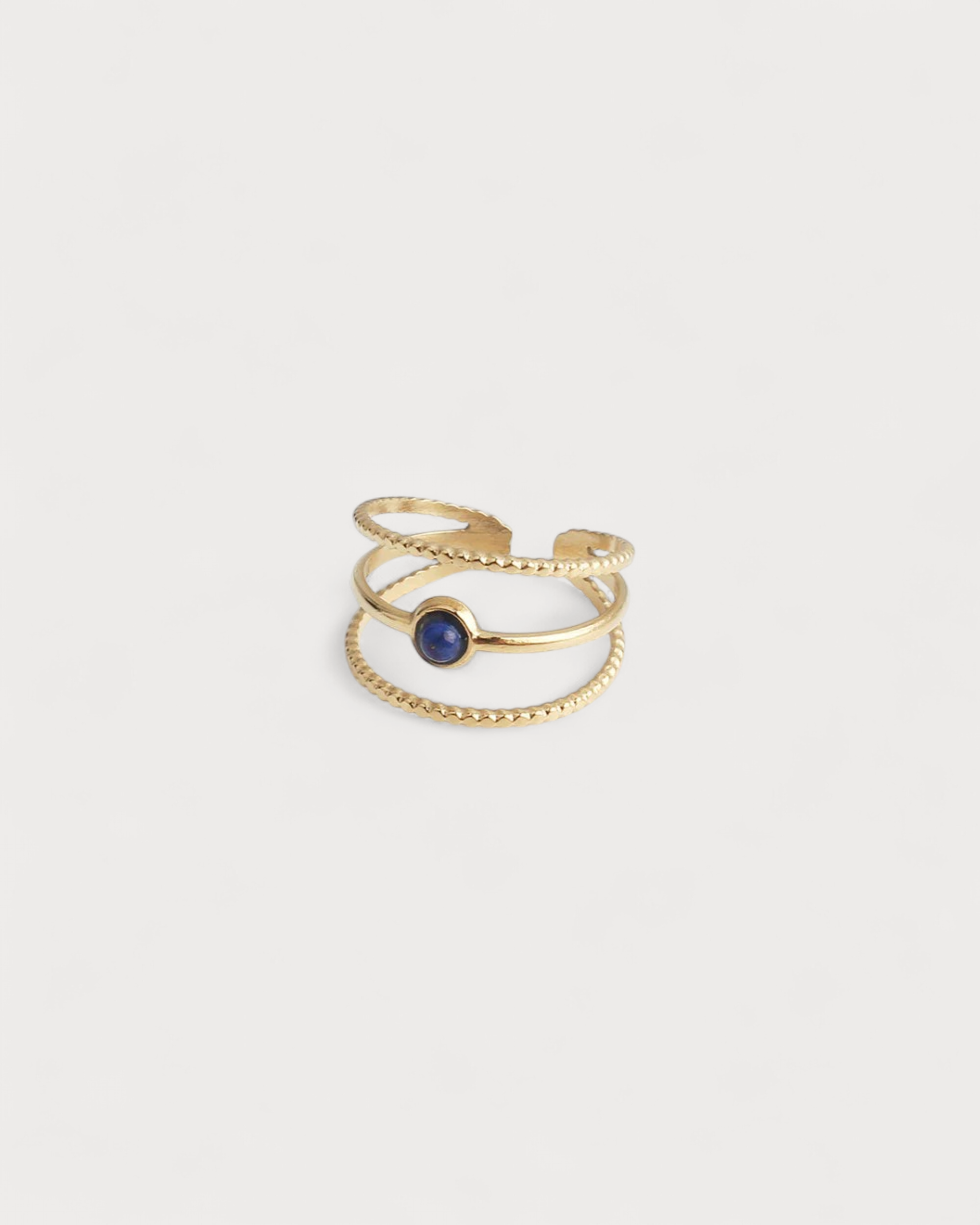 Aarya - Ring - Naturstein - Edelstahl - Verstellbar