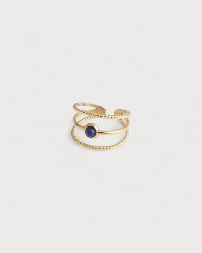 Aarya - Ring - Naturstein - Edelstahl - Verstellbar