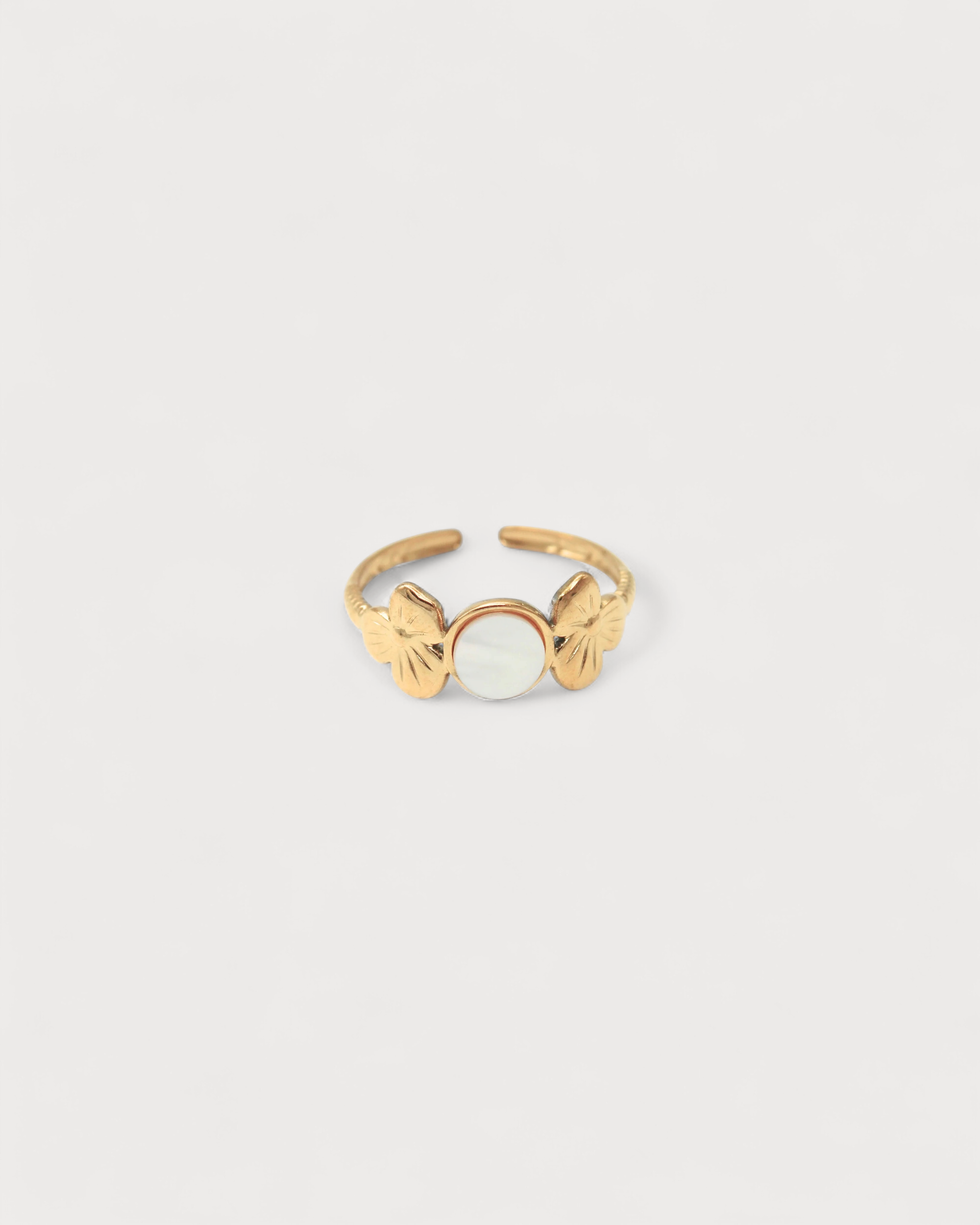 Flower Petal - Ring - Edelstahl - verstellbar