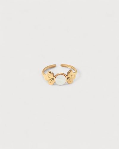 Flower Petal - Ring - Edelstahl - verstellbar