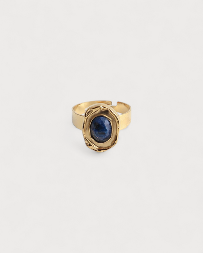 Salomé - Ring - Naturstein - Edelstahl - Verstellbar