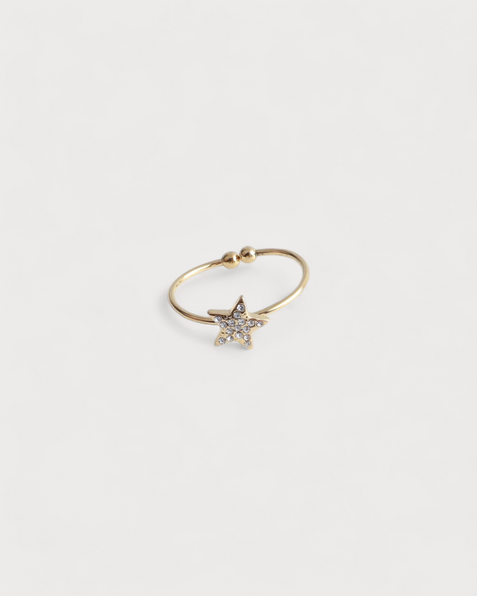 Shining Star - Ring - Edelstahl