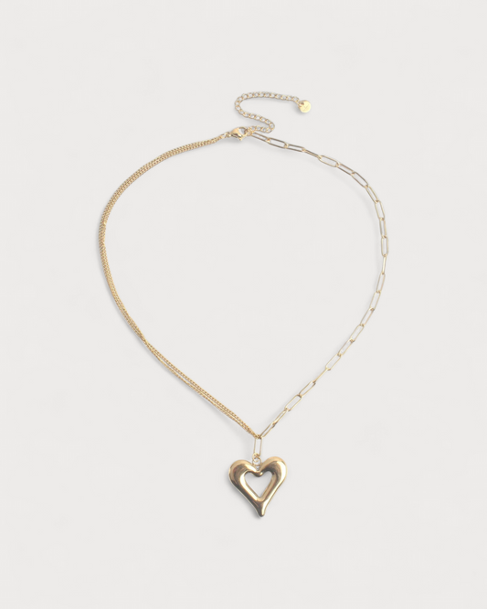 Chained Heart - Halskette - Edelstahl