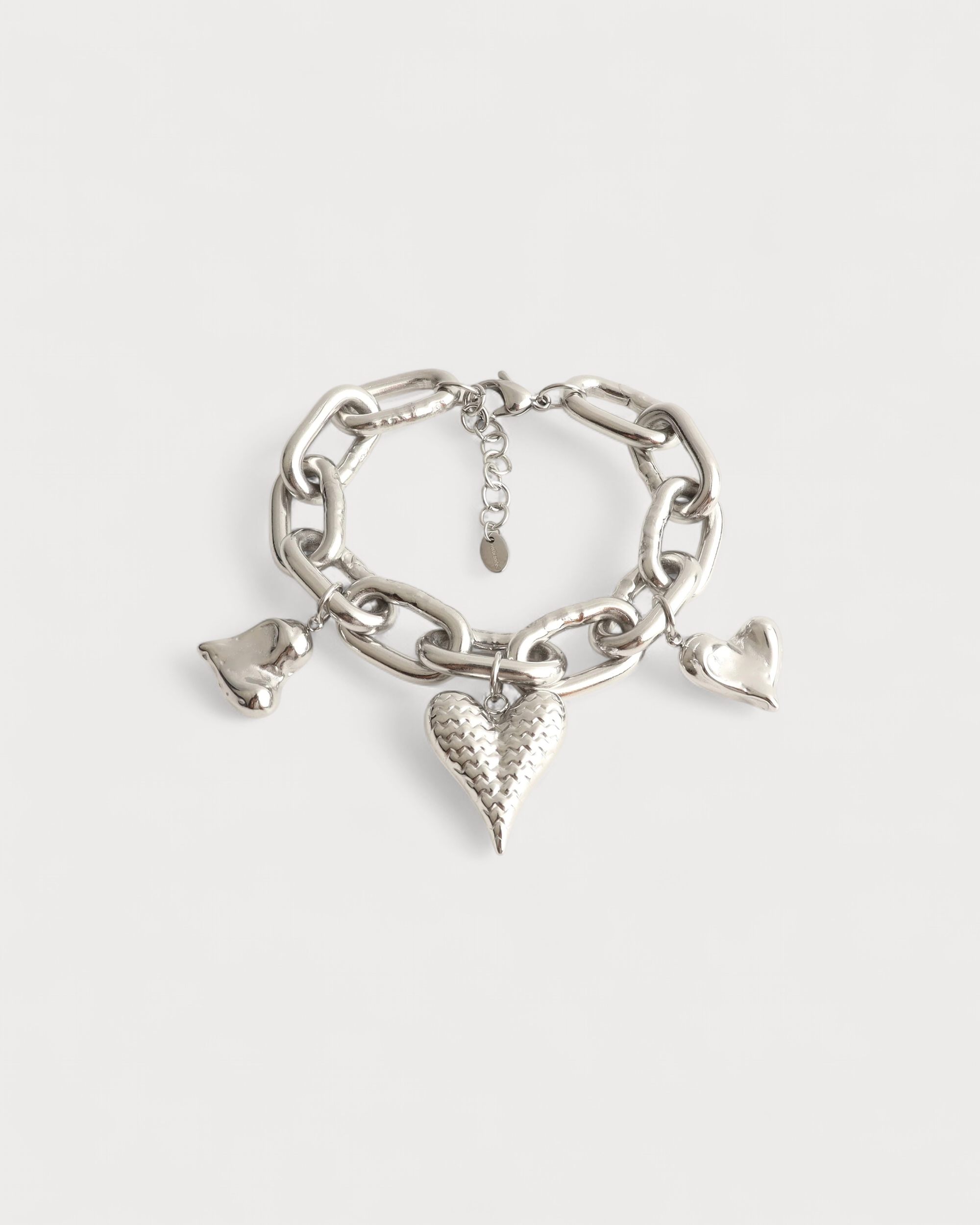 Bold heart - Armband - Edelstahl