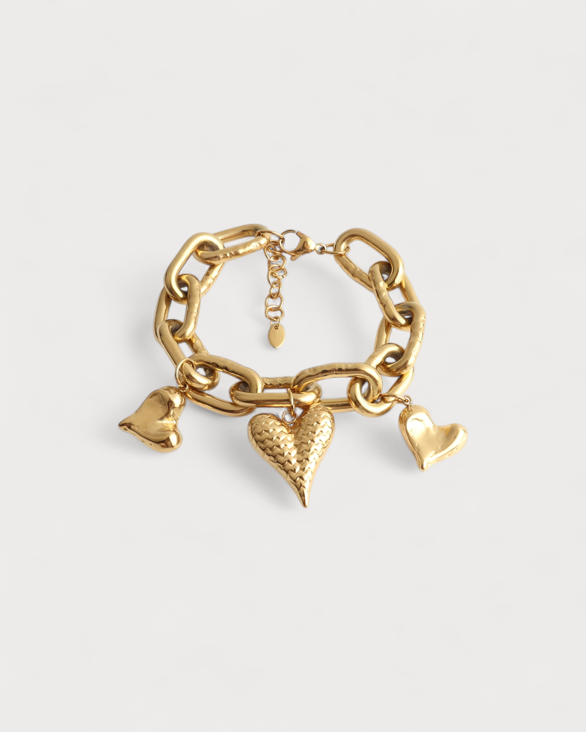 Bold heart - Armband - Edelstahl