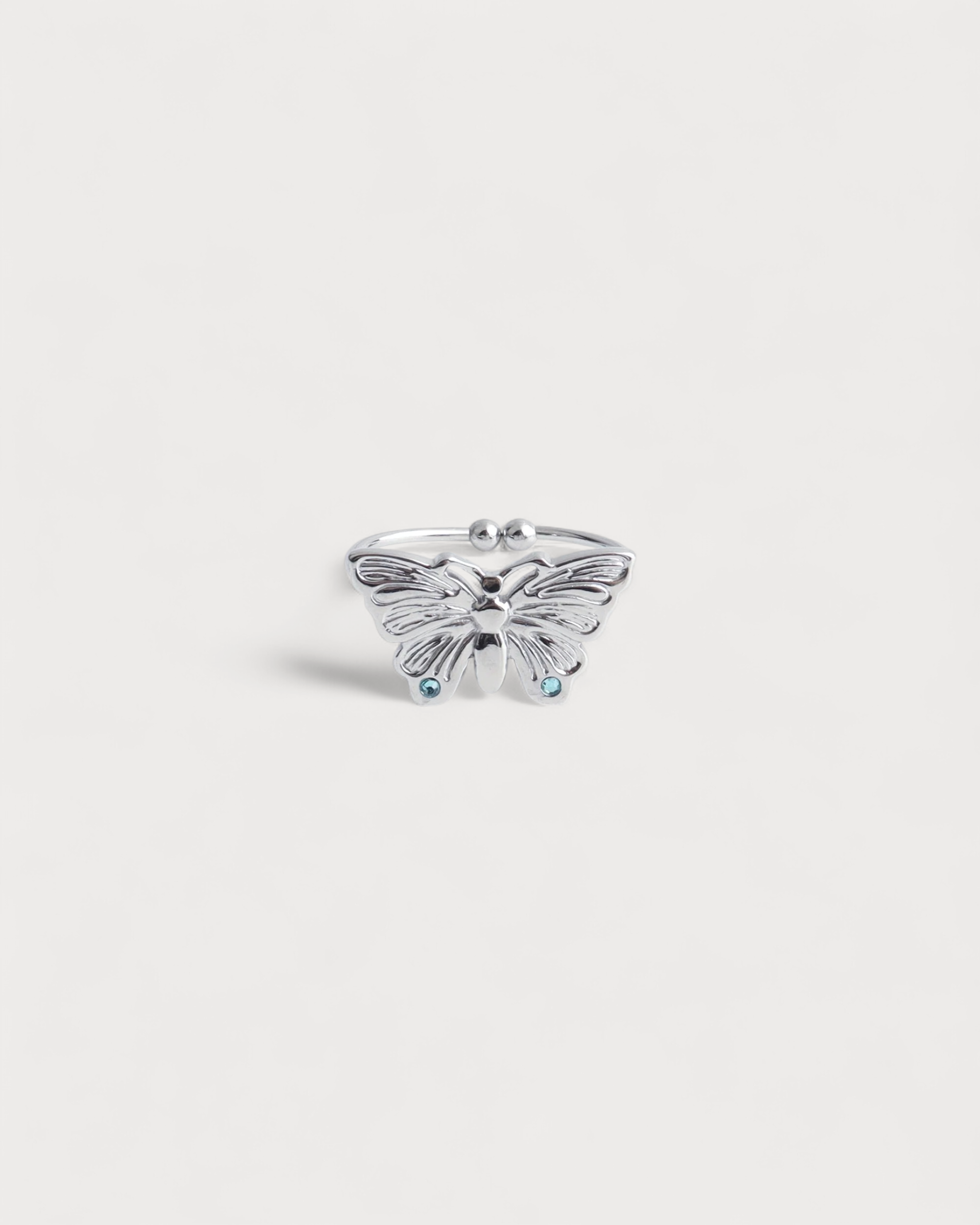 Butterfly - Ring - Edelstahl - Verstellbar