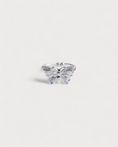Butterfly - Ring - Edelstahl - Verstellbar
