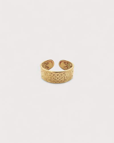 Azteke - Ring - Edelstahl - Einstellbar