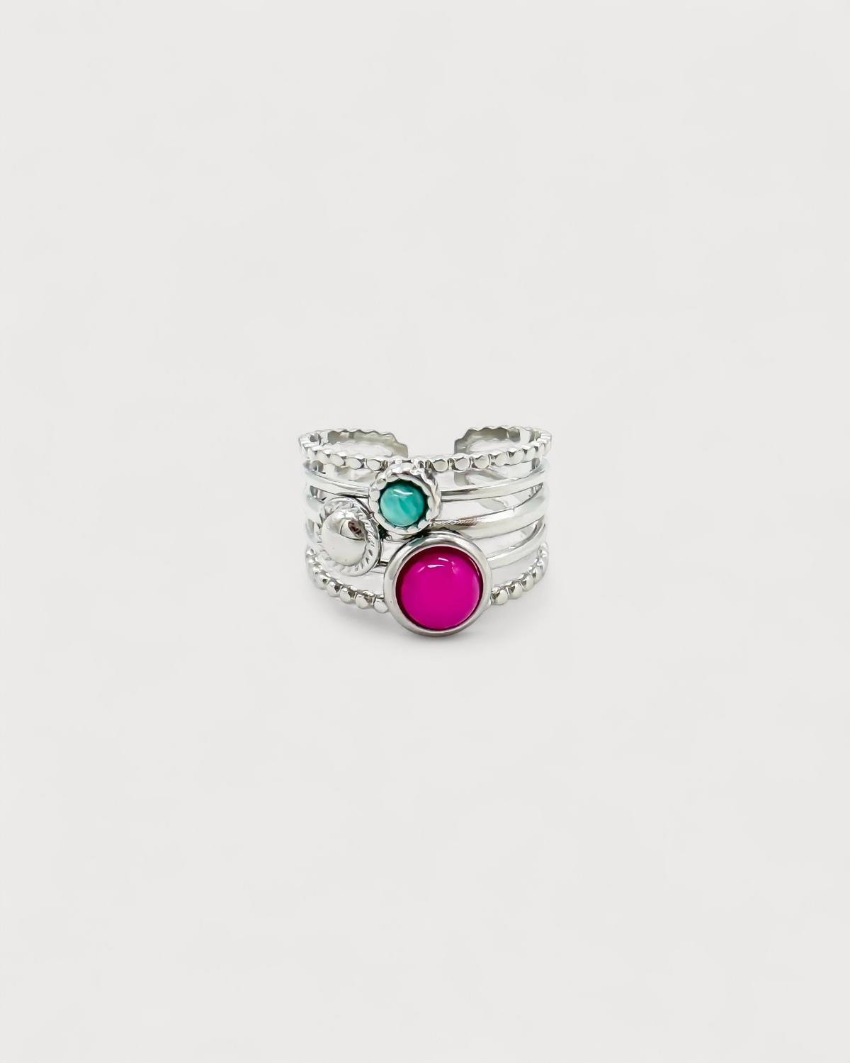 Maraya - Ring - Edelstahl - verstellbar