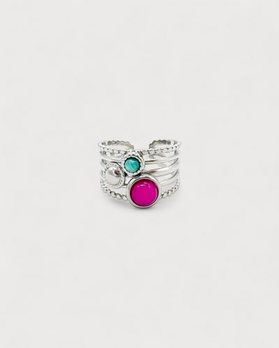 Maraya - Ring - Edelstahl - verstellbar