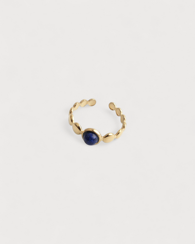 Julietta - Ring - Naturstein - Edelstahl - Verstellbar