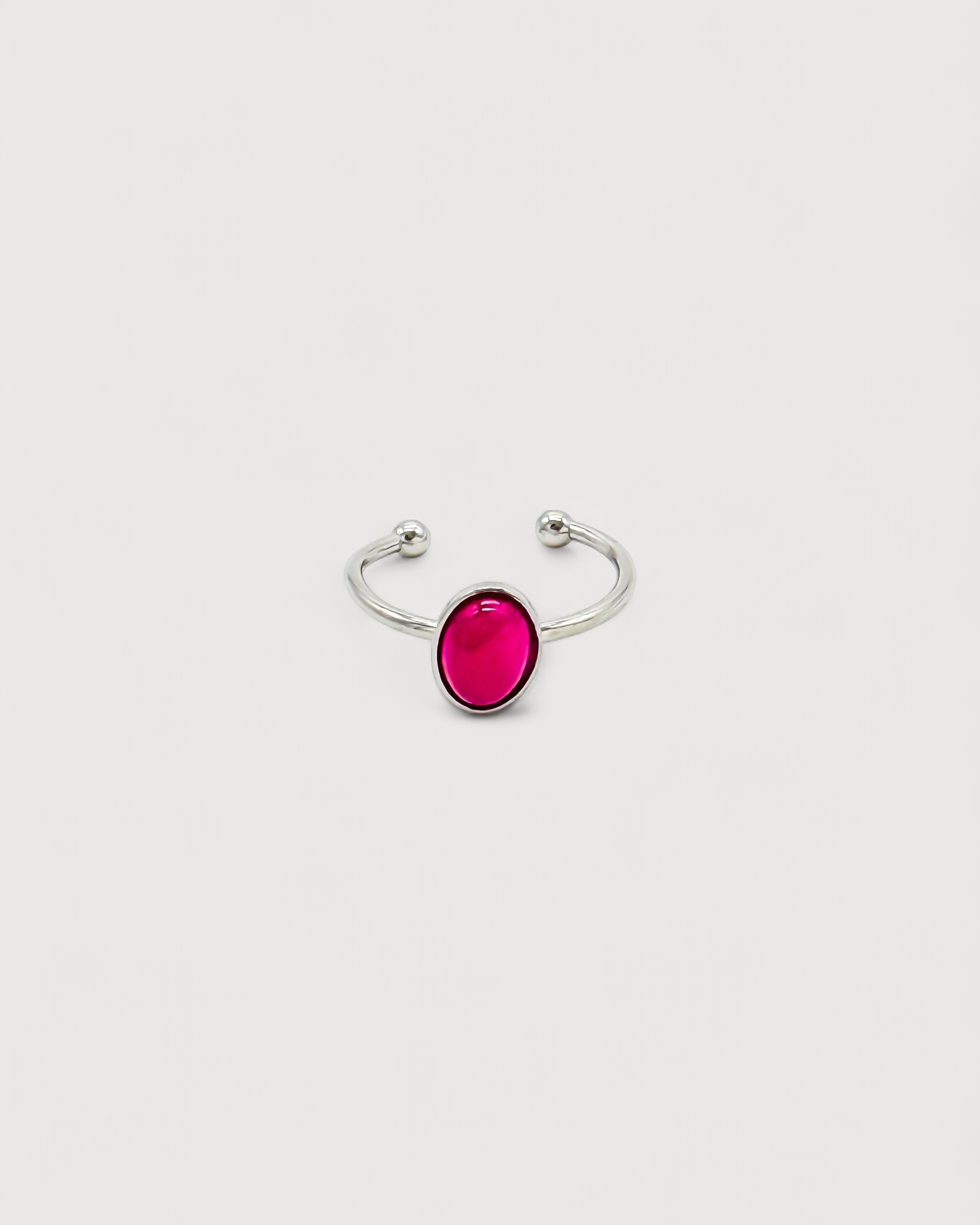 Vive - Ring - Naturstein - Edelstahl - verstellbar