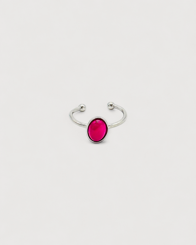 Vive - Ring - Naturstein - Edelstahl - verstellbar