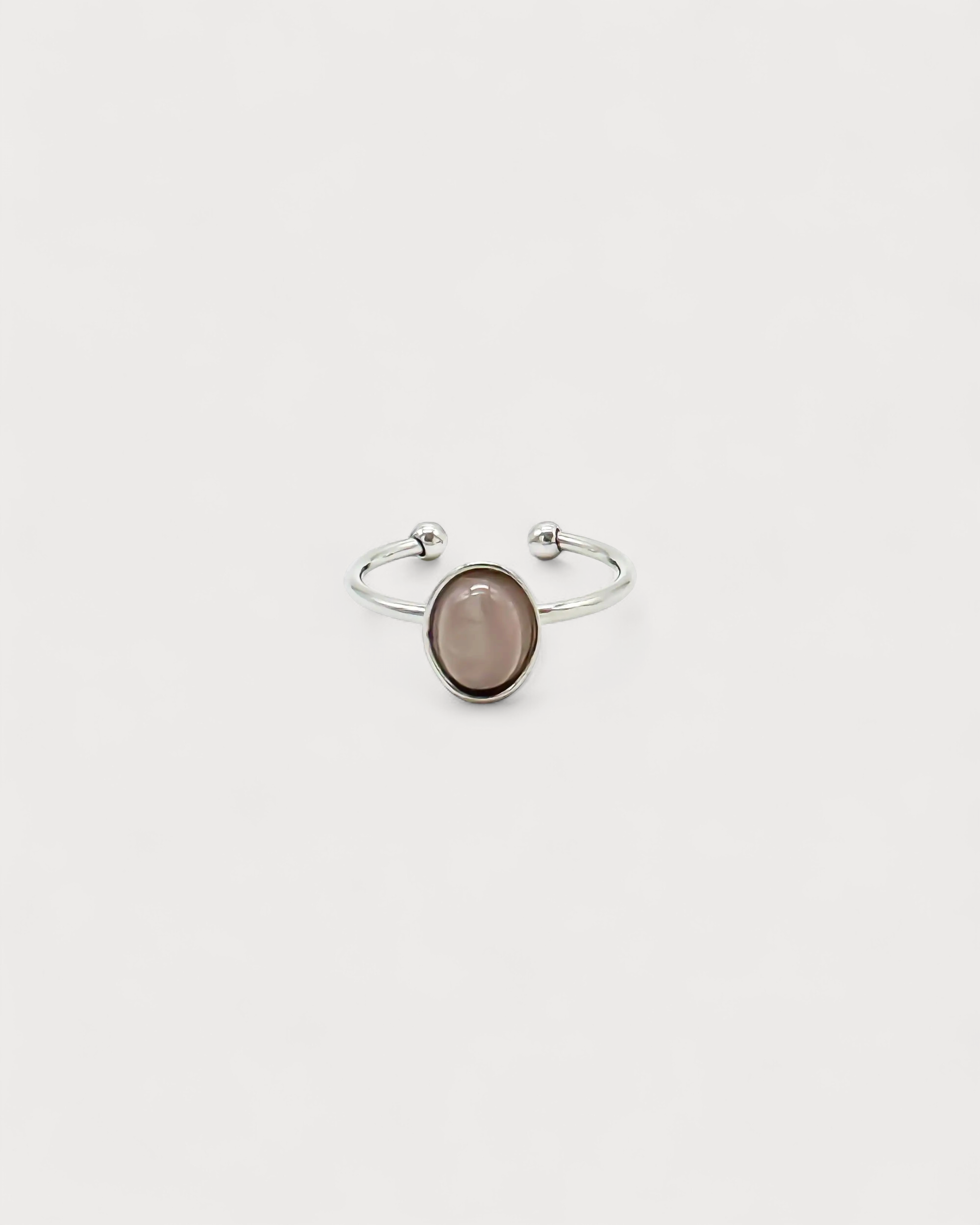 Vive - Ring - Naturstein - Edelstahl - verstellbar
