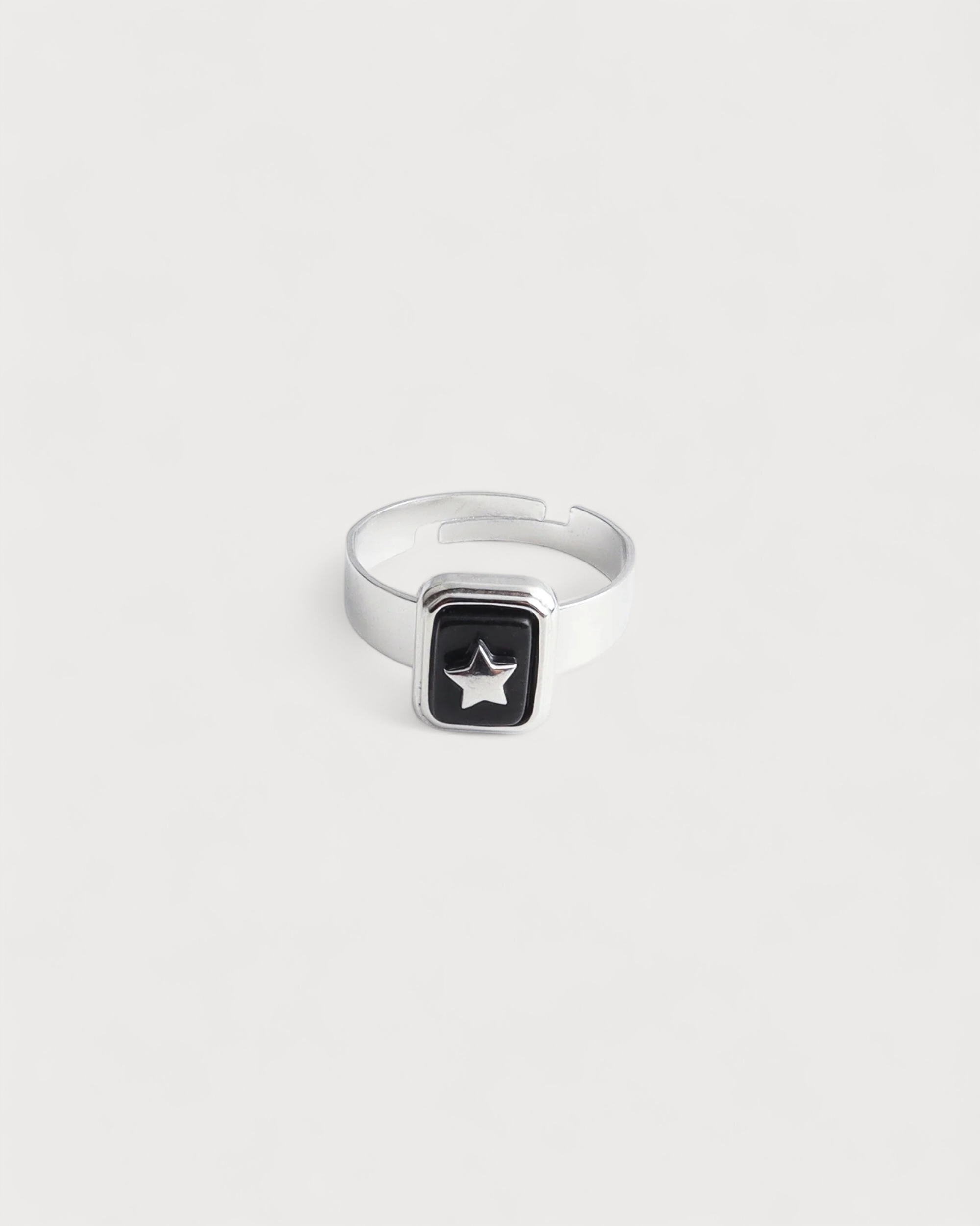 Yasmin - Ring - Naturstein - Edelstahl - Verstellbar