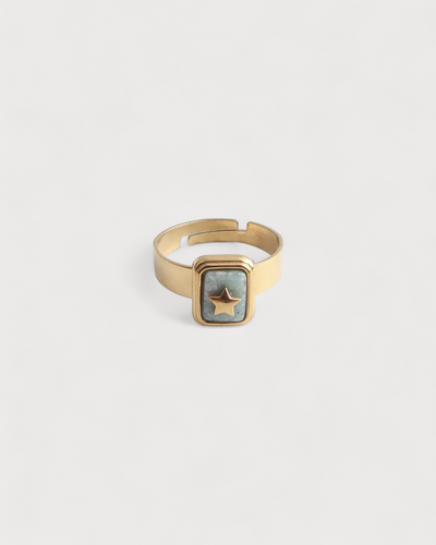 Yasmin | Ring | Naturstein | Edelstahl | Notbranded