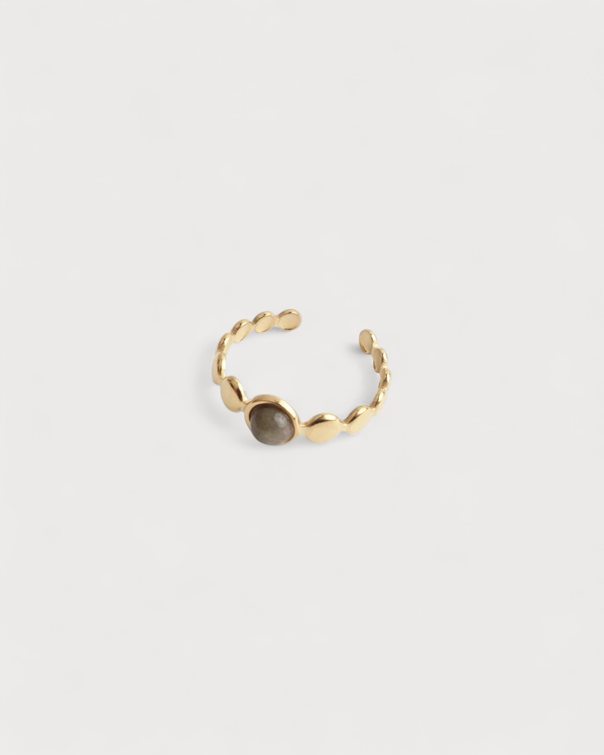 Julietta - Ring - Naturstein - Edelstahl - Verstellbar