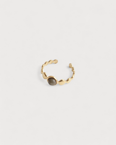 Julietta - Ring - Naturstein - Edelstahl - Verstellbar