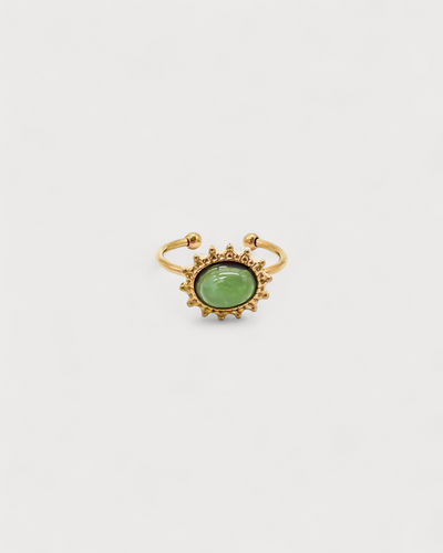 Jolie - Naturstein - Ring - Edelstahl